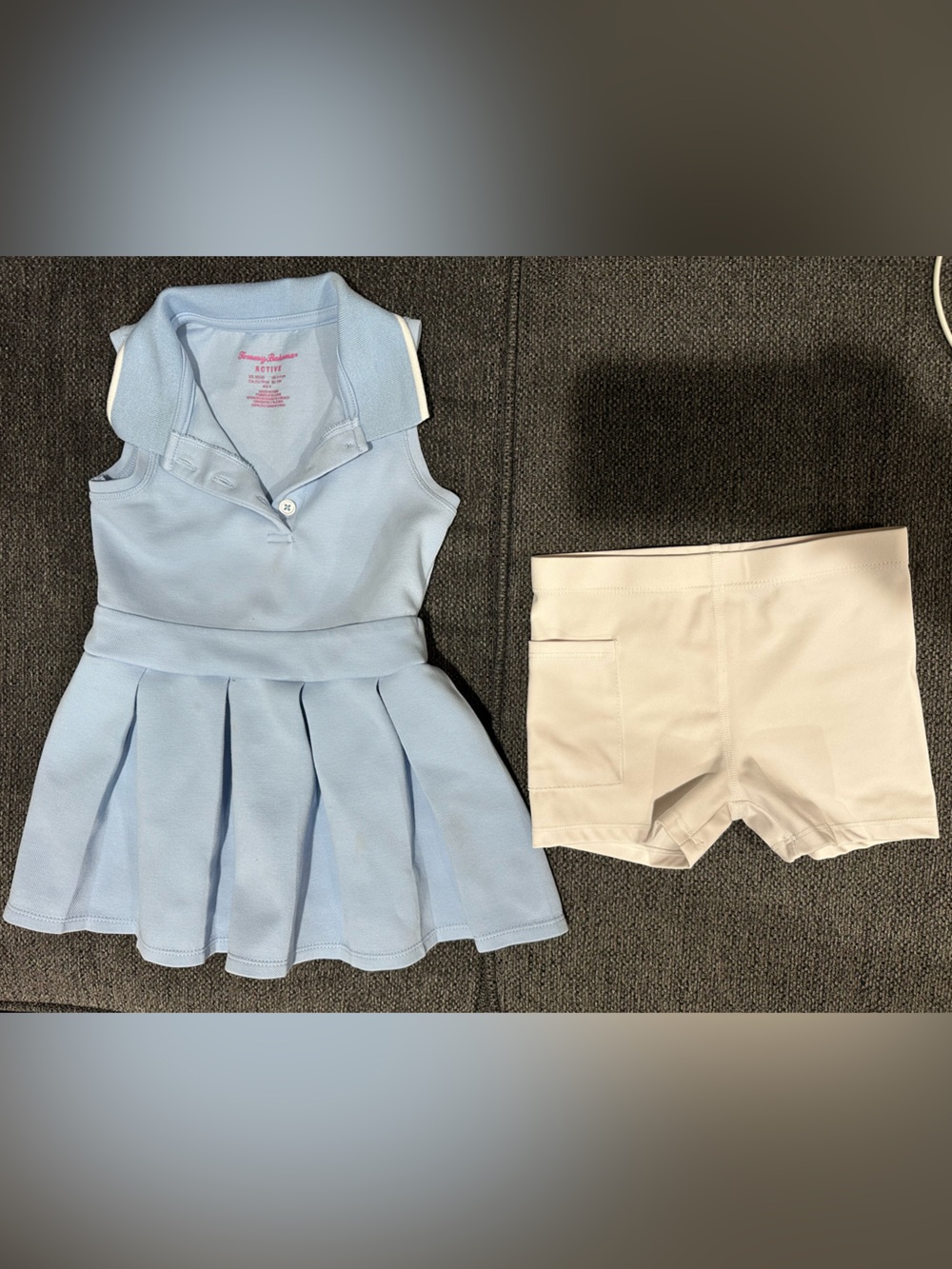 Gymboree Light Blue Pleated Skort with White Attached Shorts